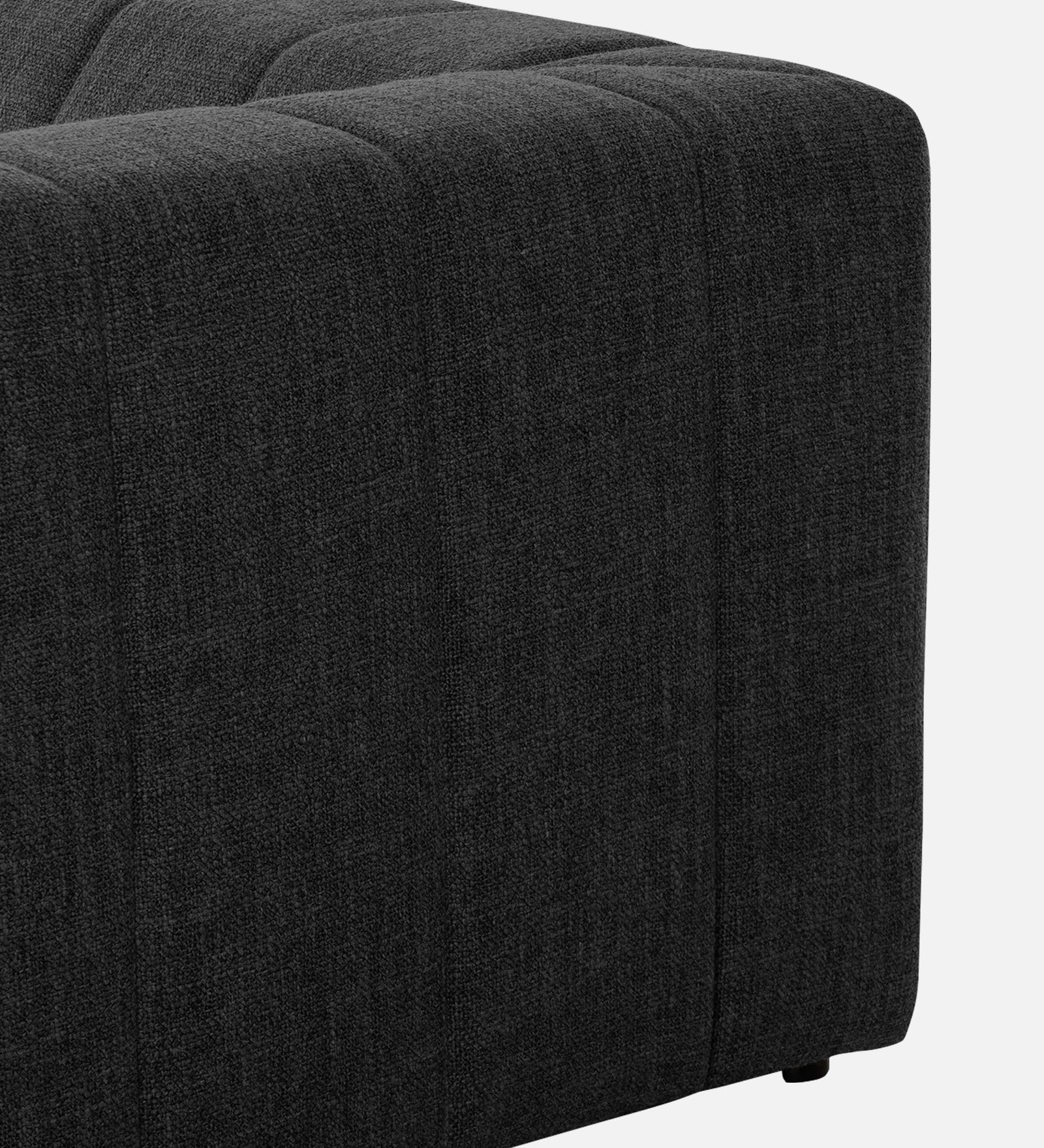 Lara Fabric 1 Seater Sofa In Charcoal Grey Colour - Febonic Living
