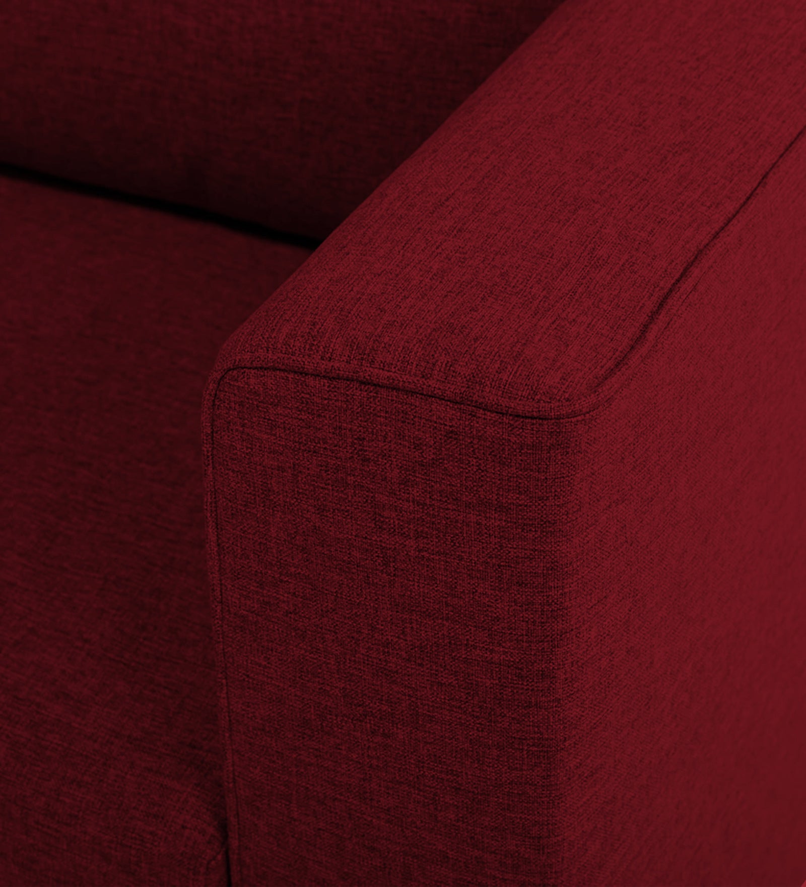 Kenia Fabric 1 Seater Foldable Sofa Cum Bed In Ruby Red Colour - Febonic Living