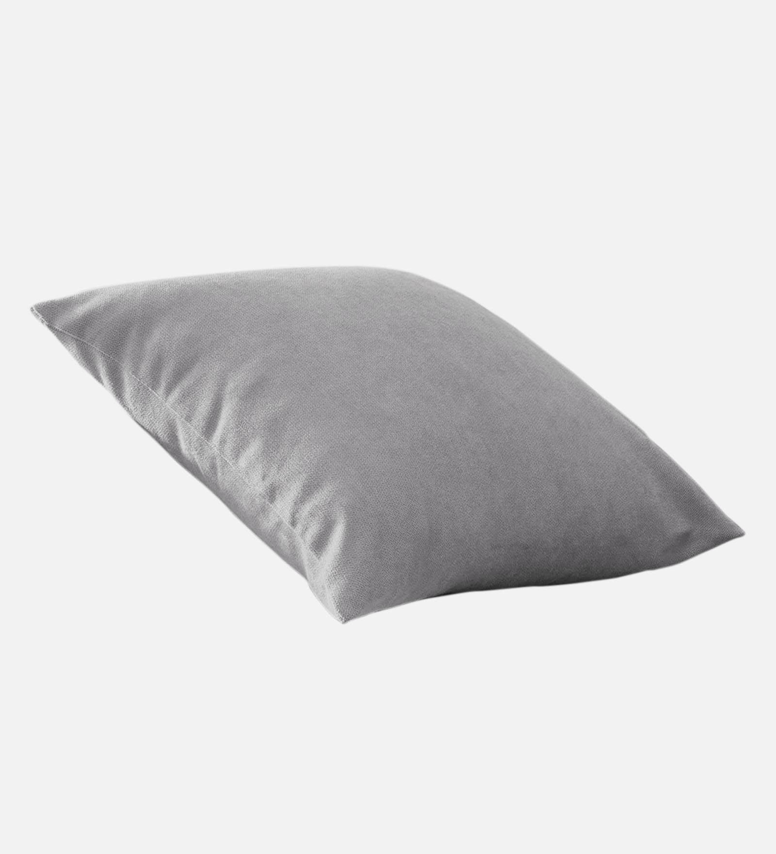 Kaya Fabric (20x20in) Sofa Pillows In Lit Grey Colour (Pack of 2) - Febonic Living