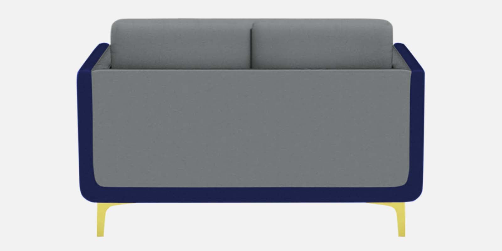Visky Velvet 2 Seater Sofa In Pearl Grey And Indigo Blue Colour - Febonic Living