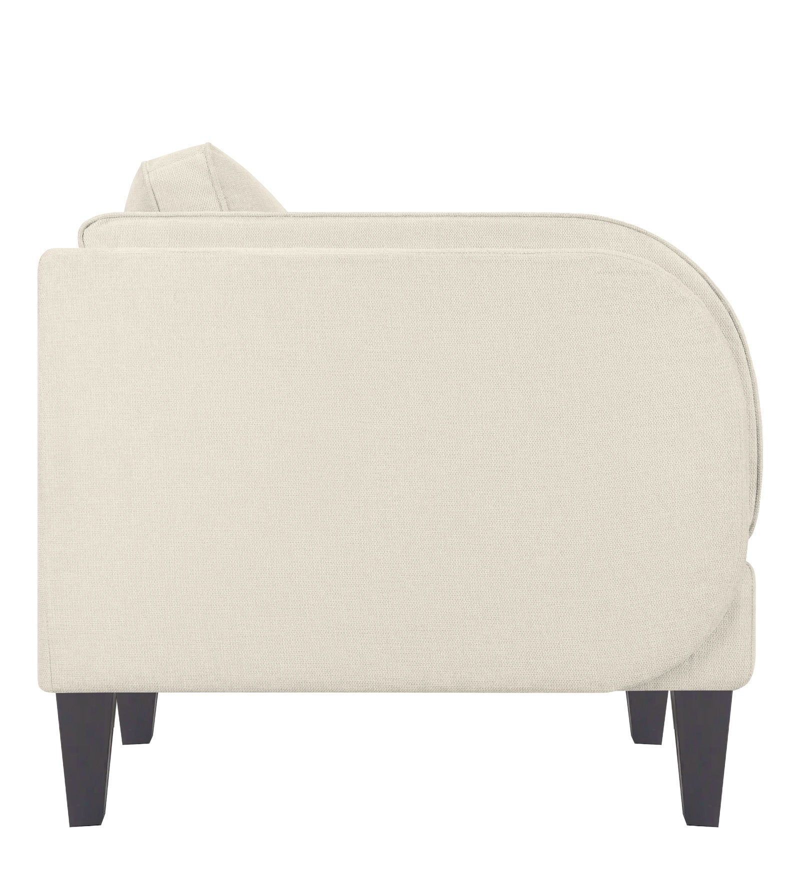 Siddy Fabric 1 Seater Sofa In Ivory Cream Colour - Febonic Living