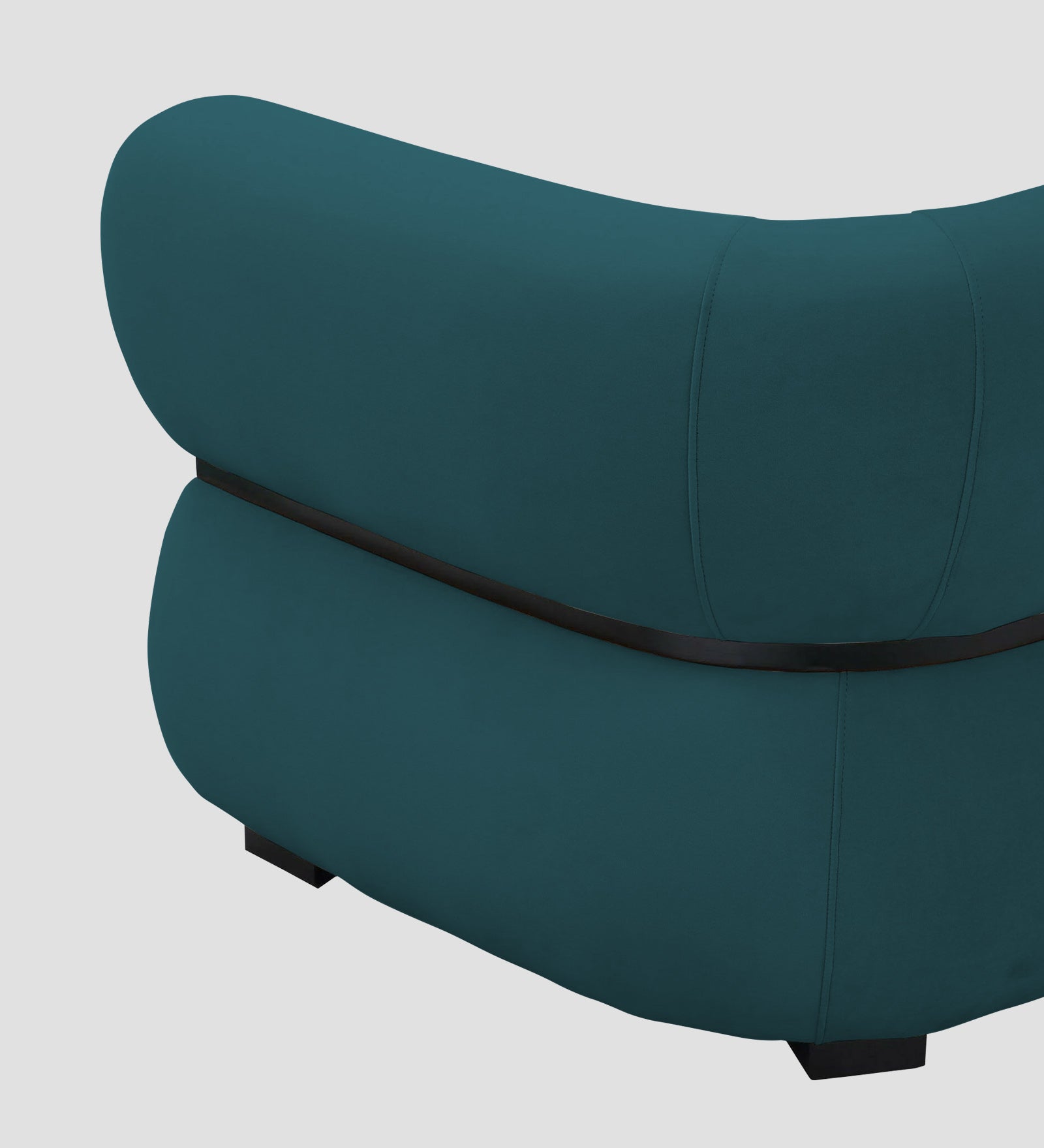 Kula Velvet 1 Seater Sofa In Arabian Green Colour - Febonic Living