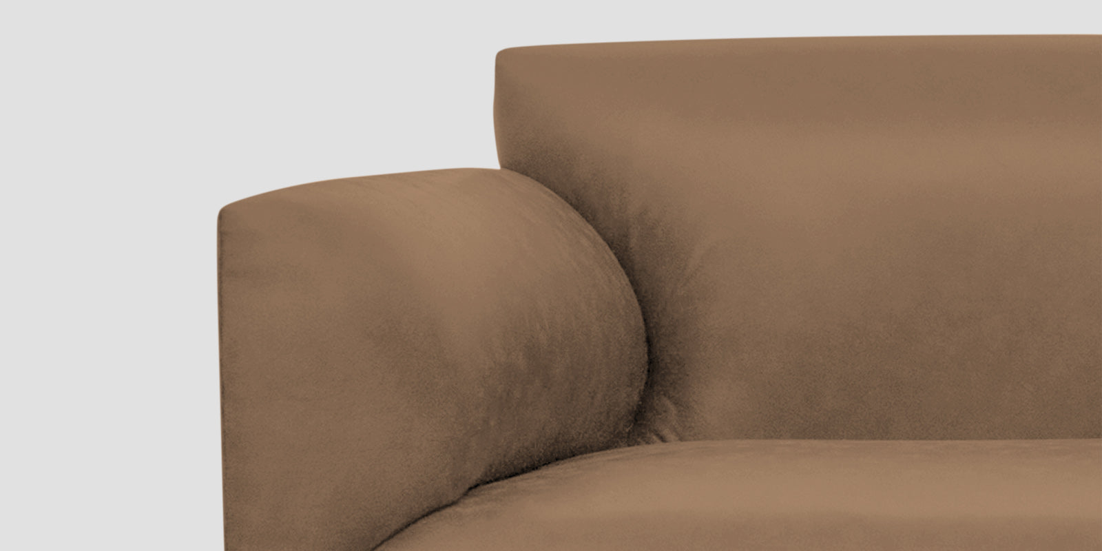 Convi Leatherette 3 Seater Sofa In Husky Brown Colour - Febonic Living