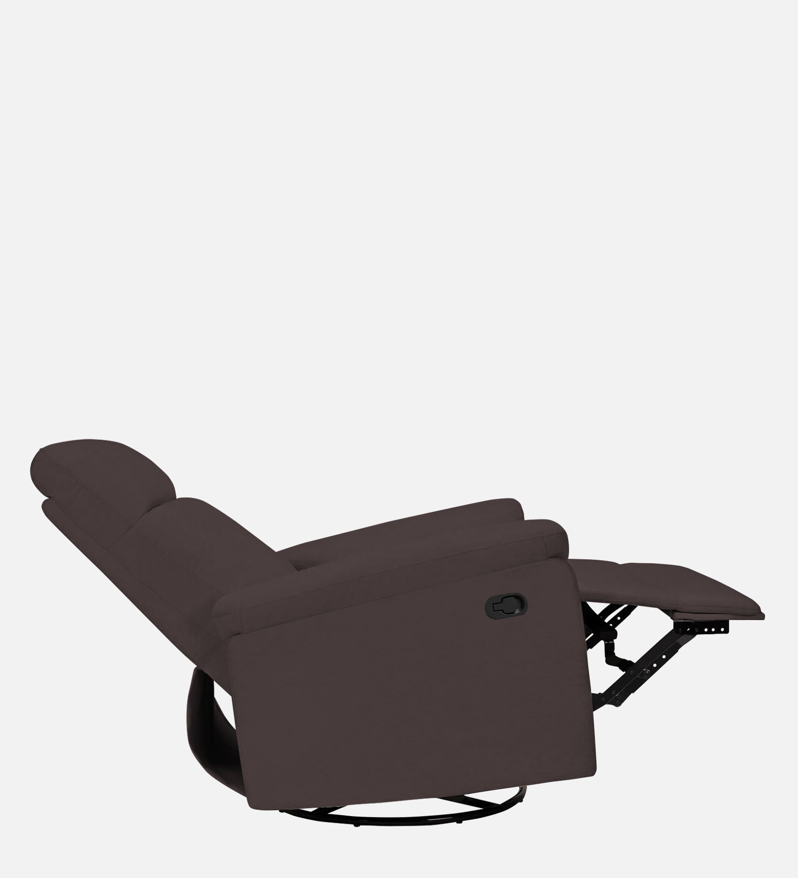 Mandy Fabric 1 Seater Manual Recliner In Mocha Brown Colour - Febonic Living