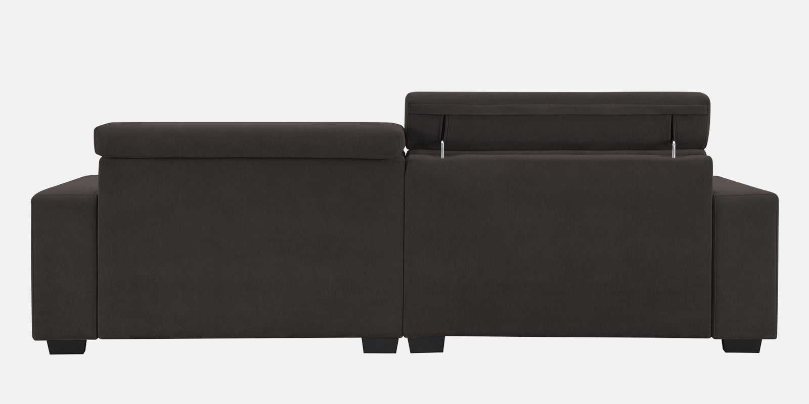 Hiro Fabric 3 Seater Sofa In Coal Brown Colour - Febonic Living