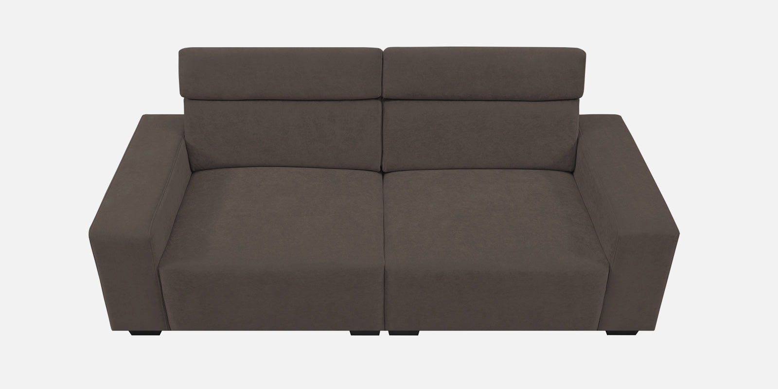 Hiro Fabric 2 Seater Sofa In Lito Brown Colour - Febonic Living