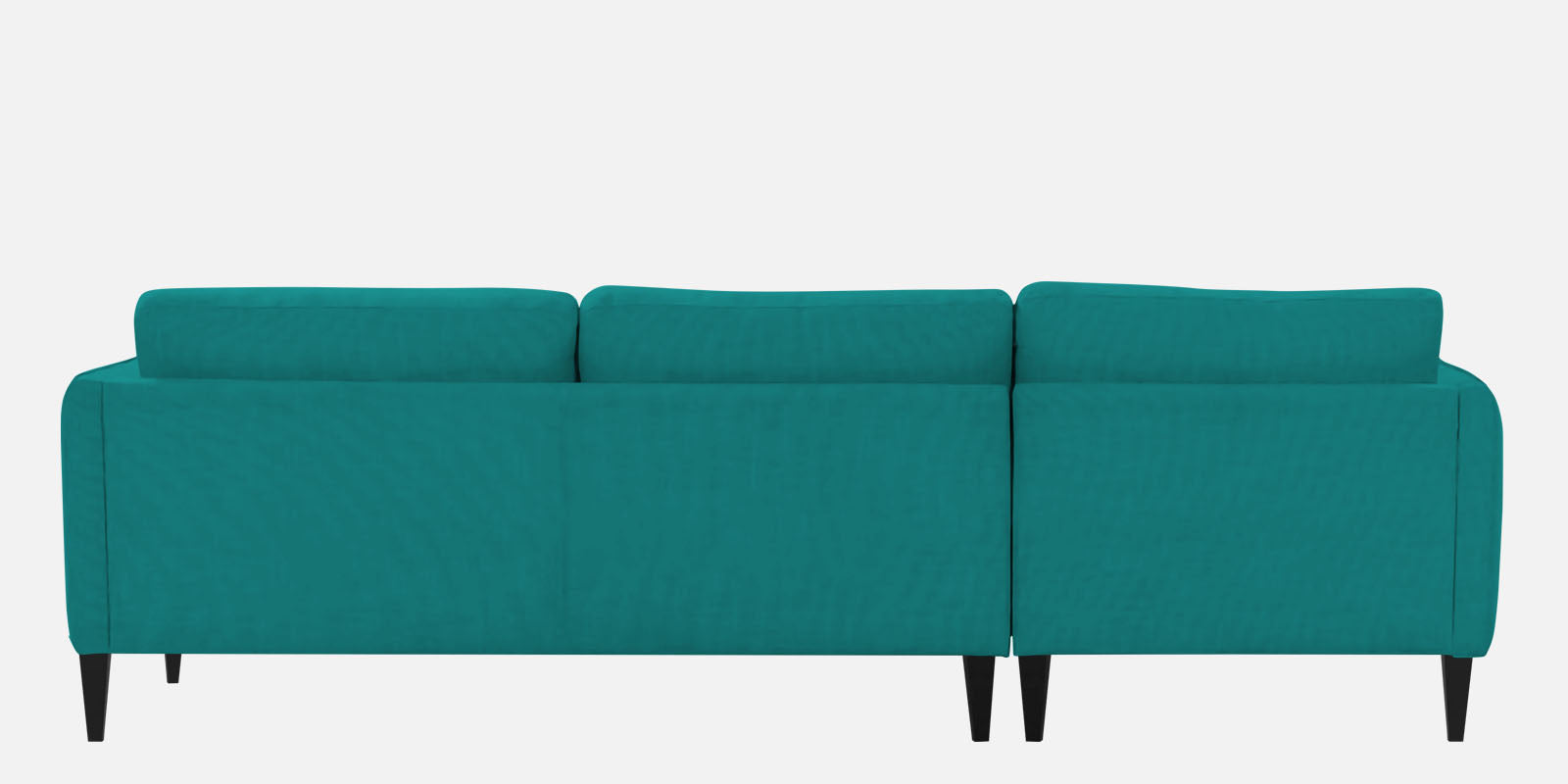 Piku Fabric RHS Sectional Sofa (3+Lounger) In Sea Green Colour - Febonic Living