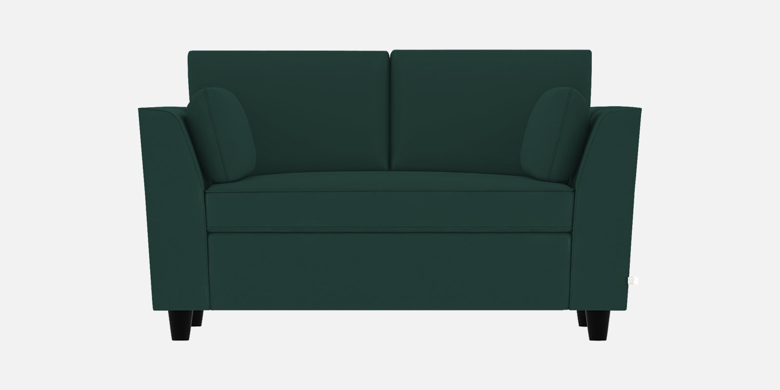 Bristo Velvet 2 Seater Sofa In Forest Green Colour With Storage
