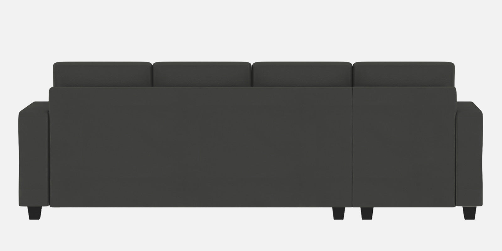 Nabi Fabric RHS Sectional Sofa (3+Lounger) In Charcoal Grey Colour - Febonic Living