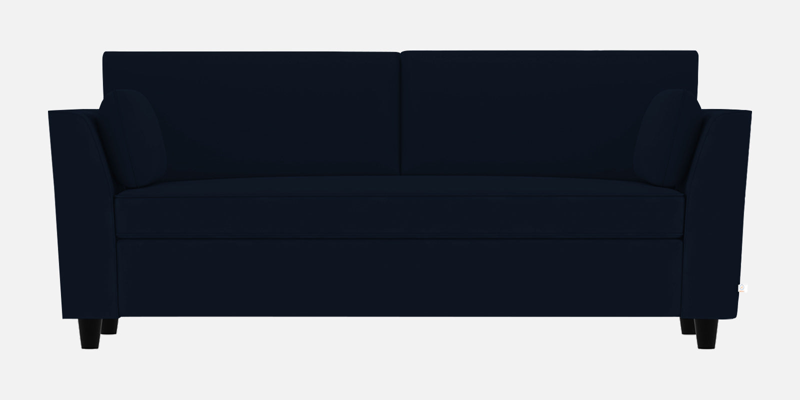 Bristo Velvet 3 Seater Sofa In Dark Blue Colour With Storage - Febonic Living