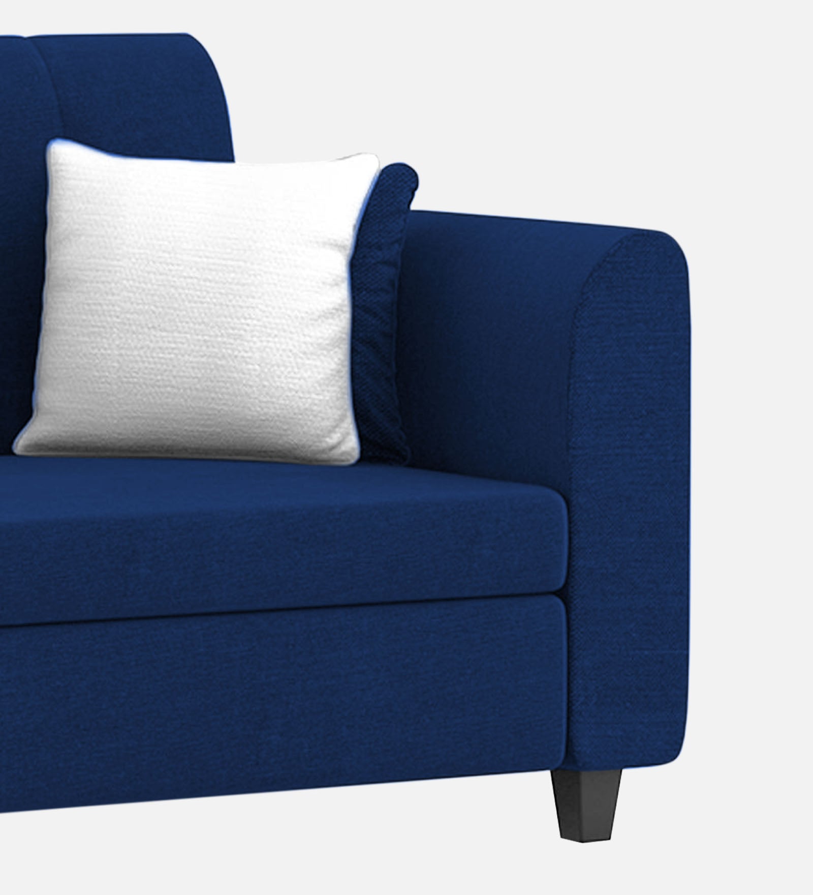 Denmark Fabric 1 Seater Sofa In Royal Blue Colour - Febonic Living