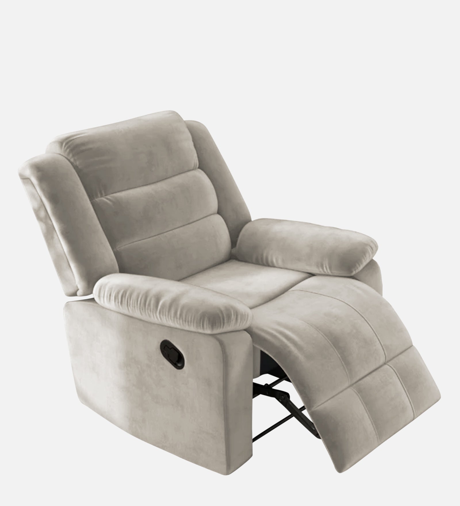 Erra Fabric 1 Seater Motorized Recliner In Ash Grey Colour - Febonic Living