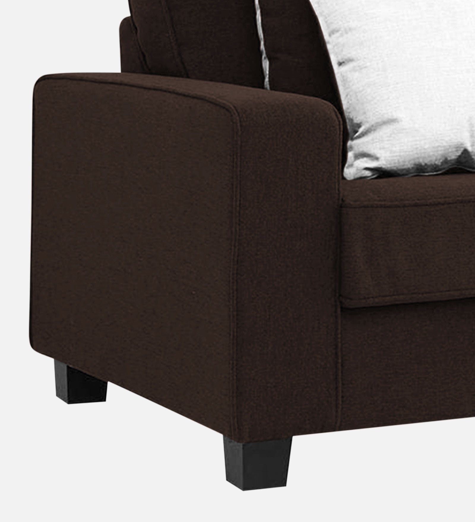 Ladybug Fabric 1 Seater Sofa In Coffee Brown Colour - Febonic Living