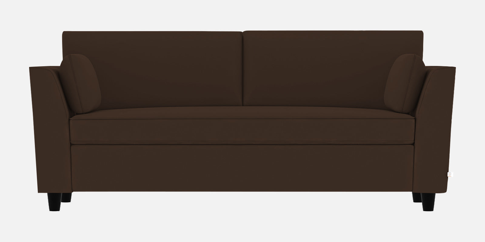 Bristo Velvet 3 Seater Sofa In Cholocate Brown Colour With Storage - Febonic Living