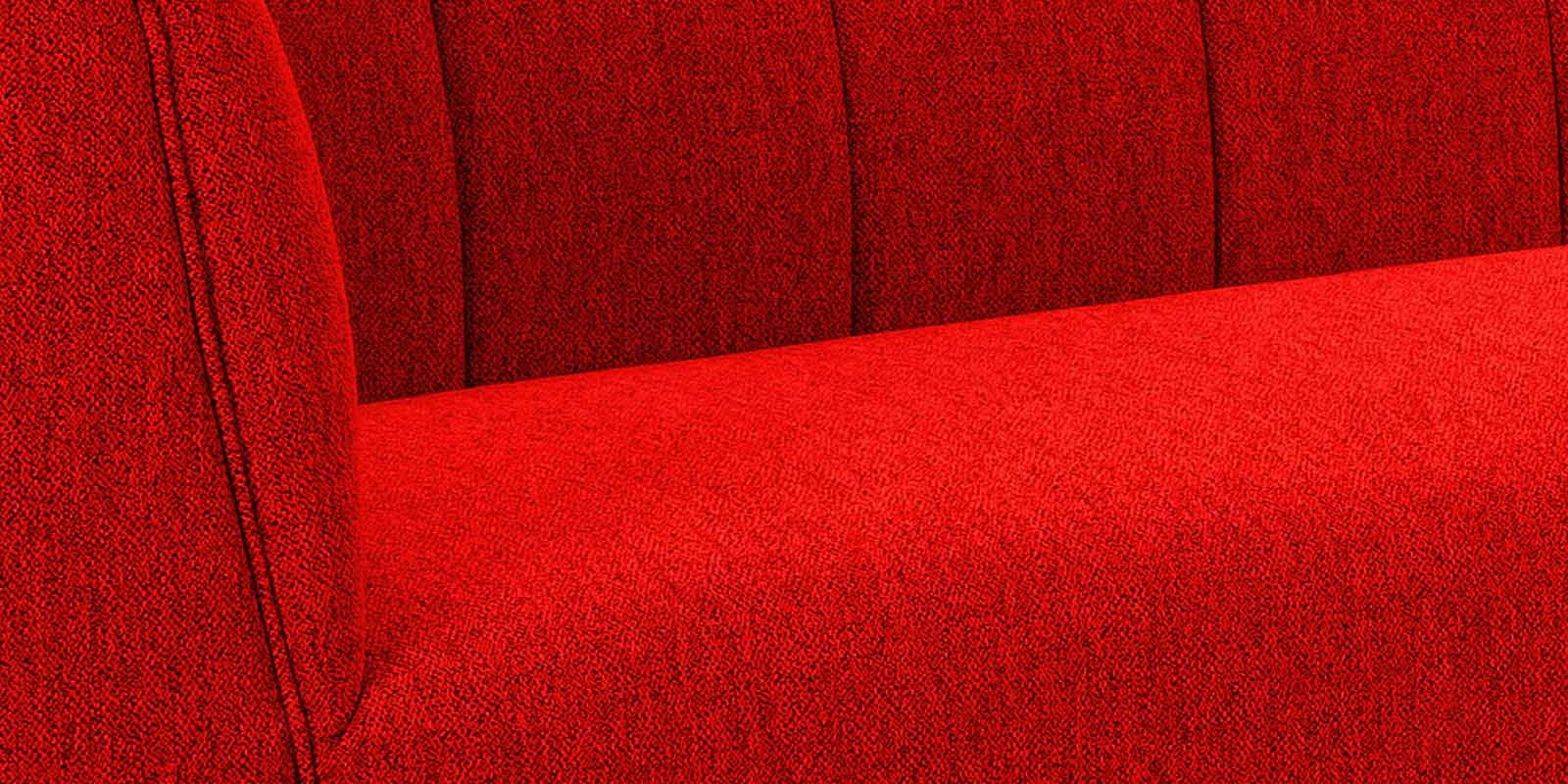 Chastin Fabric 3 Seater Sofa In Ruby Red Colour - Febonic Living