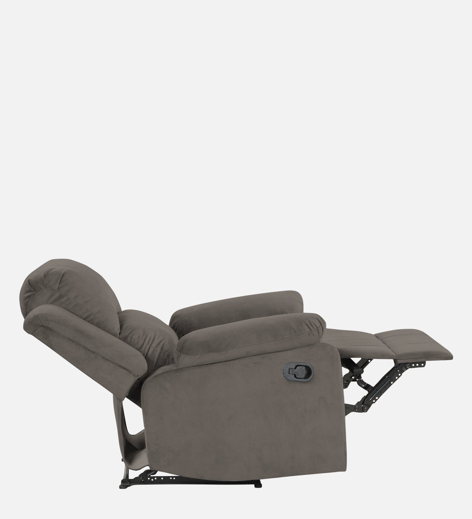Henry Fabric 1 Seater Manual Recliner In Battle Grey Colour - Febonic Living