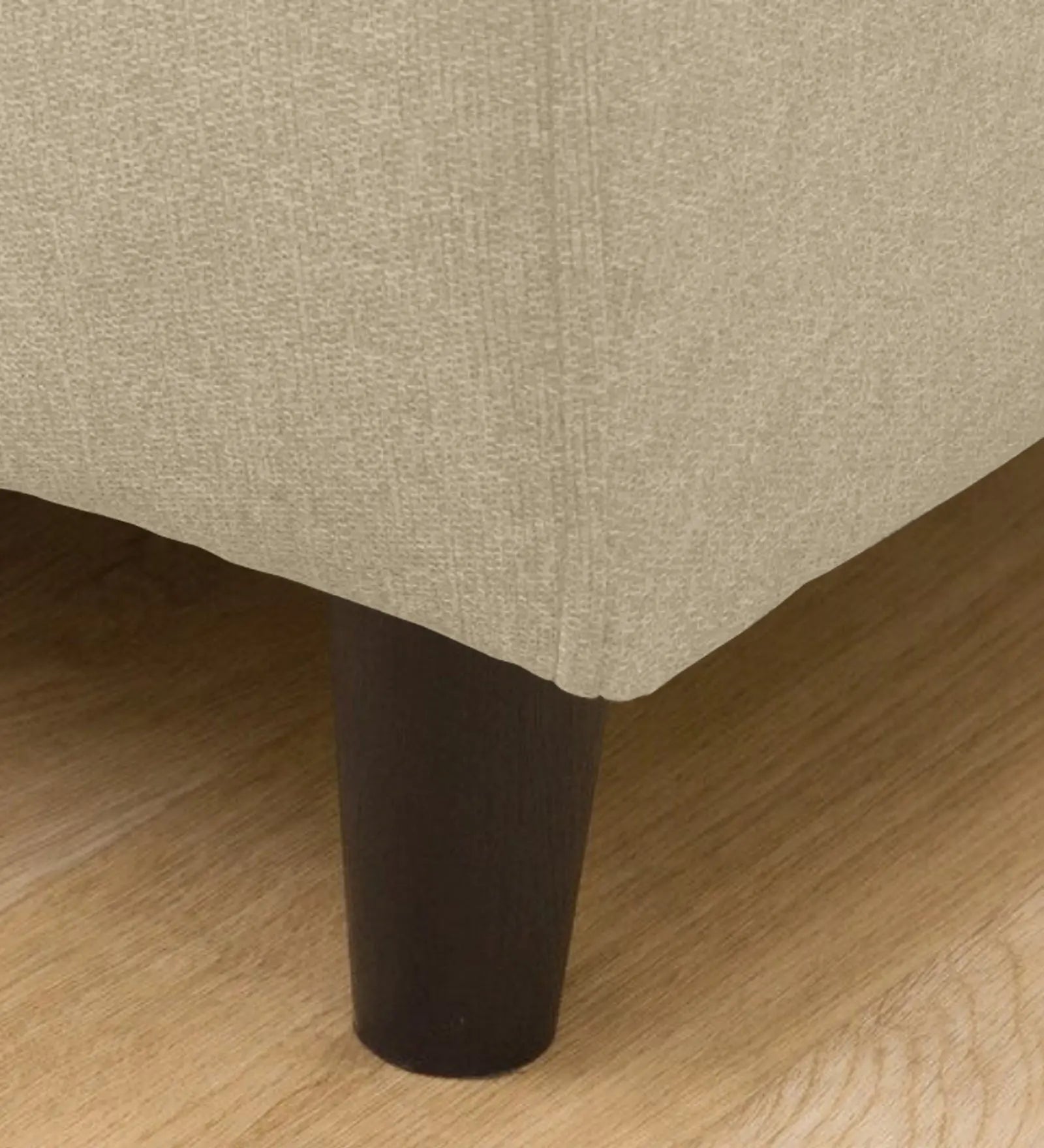 Zibby Fabric 1 Seater Sofa In Cotton Beige Colour Febonic Living