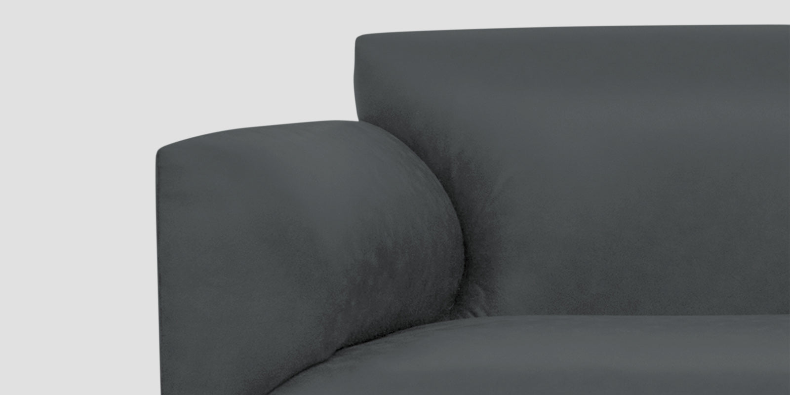 Convi Leatherette 3 Seater Sofa in Pepper Grey Colour