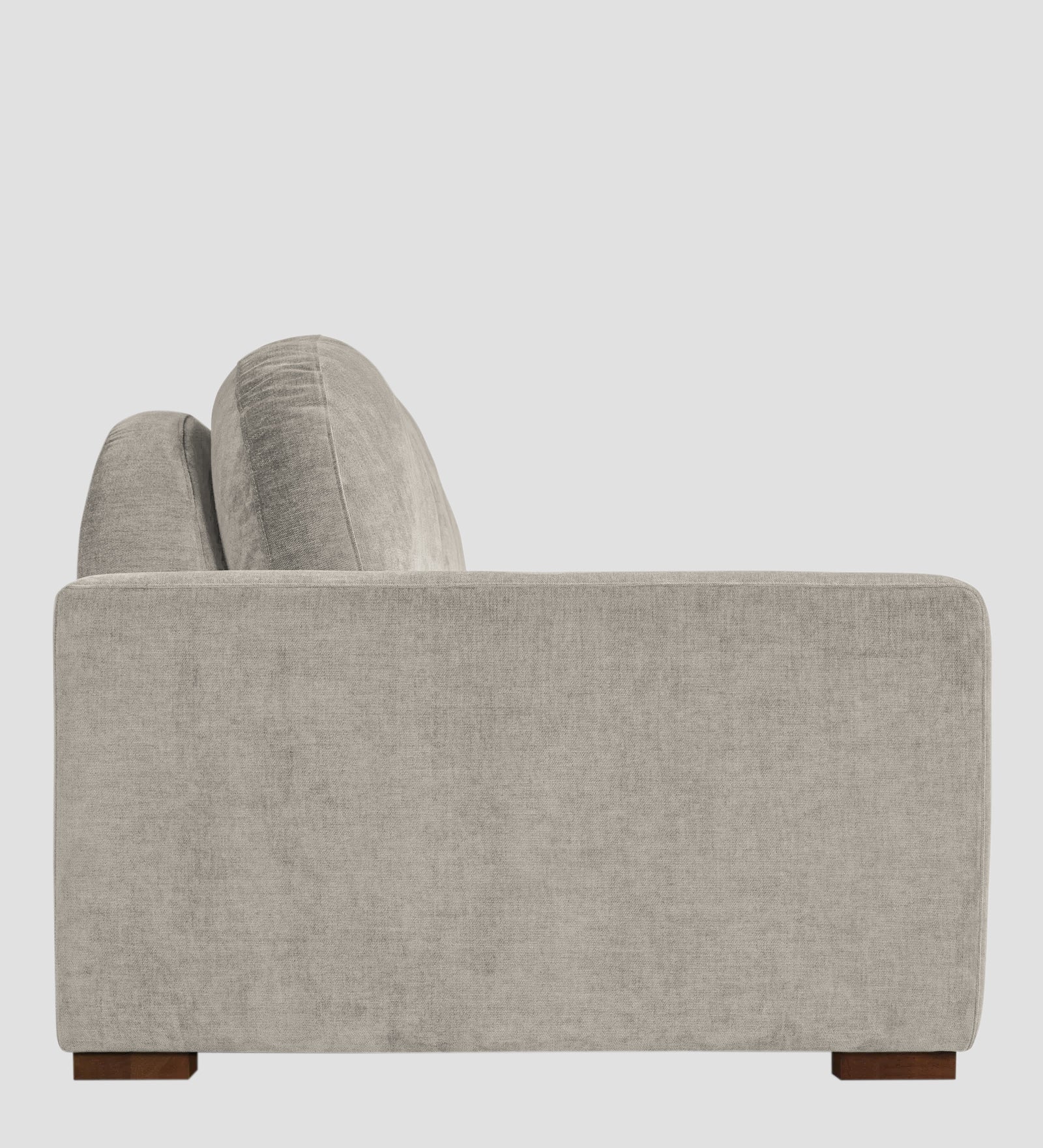 Dara Fabric 1 Seater Sofa In Ash Grey Colour - Febonic Living