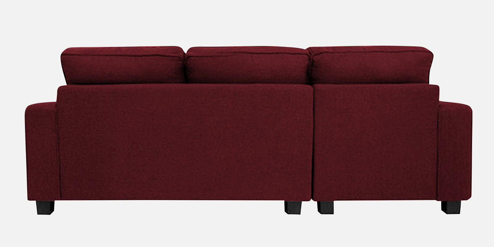 Ladybug Fabric LHS Sectional Sofa (2+Lounger) In Blood Maroon Colour - Febonic Living