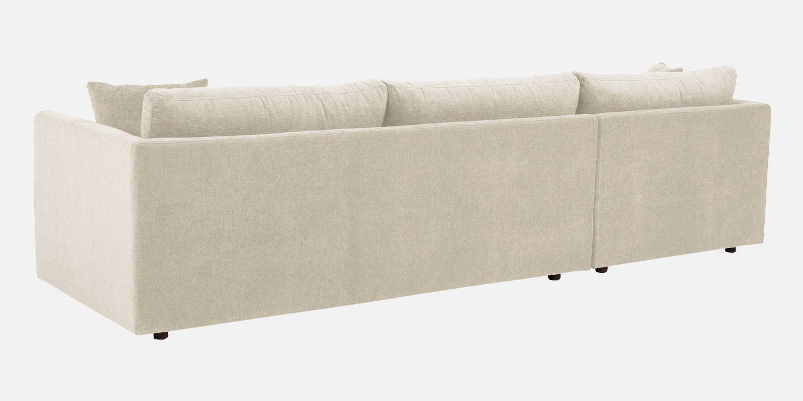 Northern Fabric RHS Sectional Sofa (3+Lounger) In Ivory Beige Colour - Febonic Living