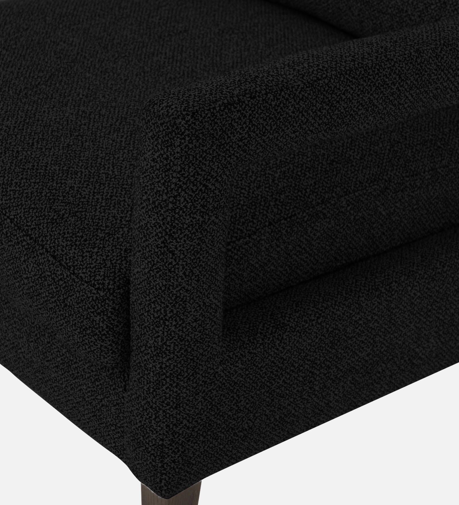 Olsen Fabric Arm Chair In Zed Black Colour - Febonic Living