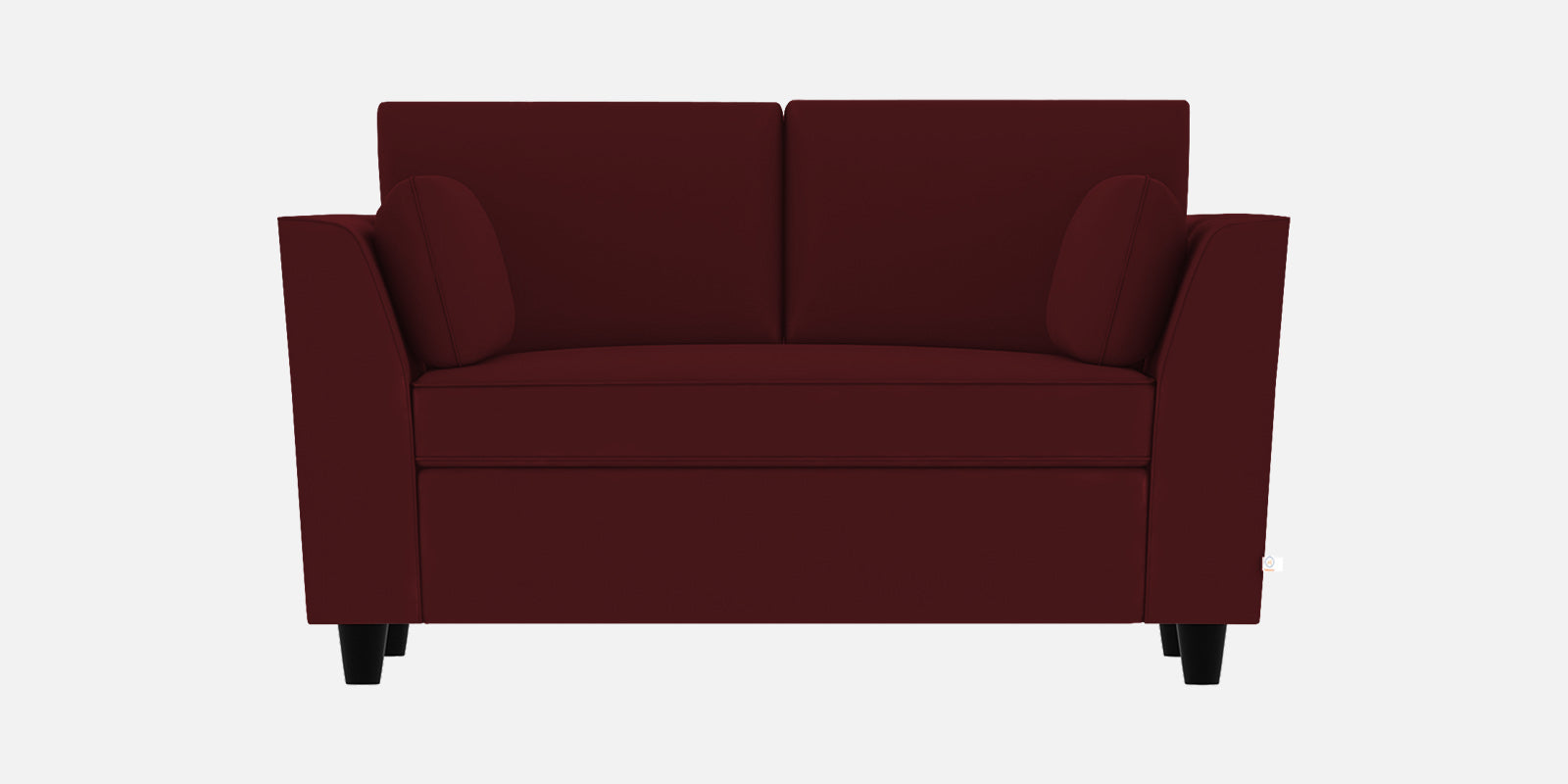 Bristo Velvet 2 Seater Sofa In Dark Maroon Colour With Storage - Febonic Living