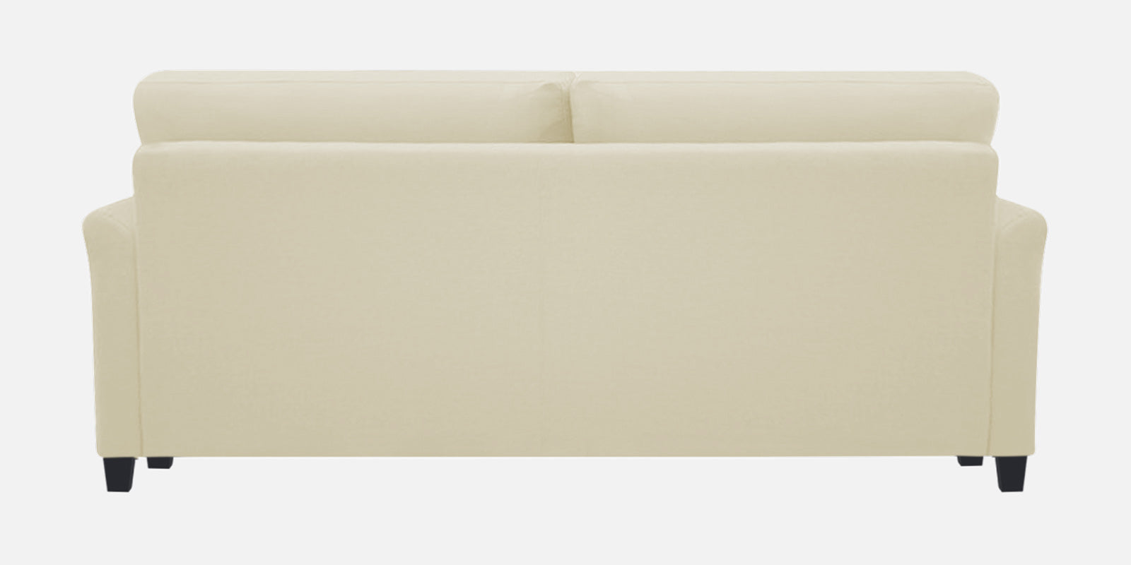 Daroo Velvet 3 Seater Sofa In Warm White Colour - Febonic Living