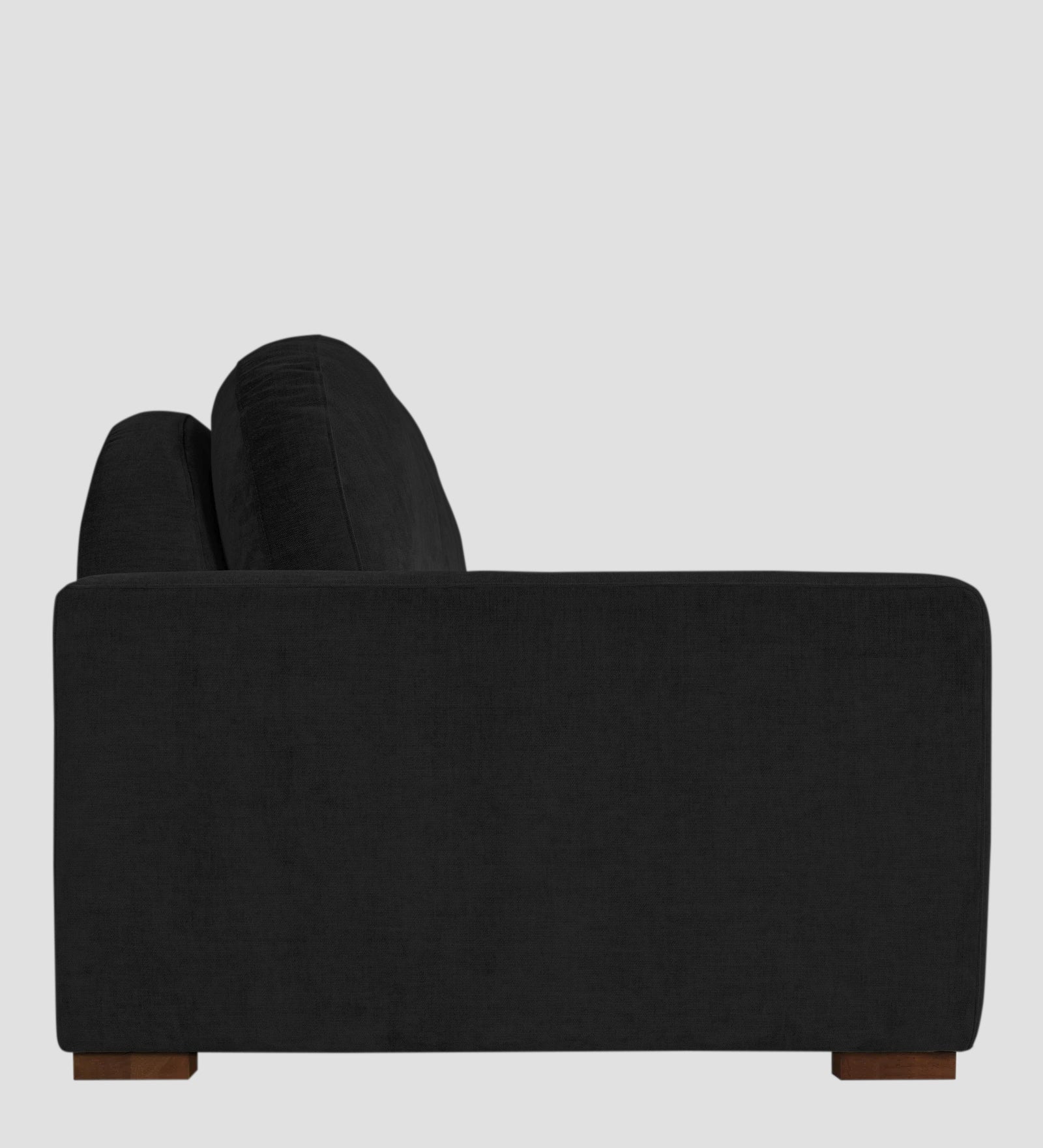 Dara Fabric 1 Seater Sofa In Zed Black Colour - Febonic Living