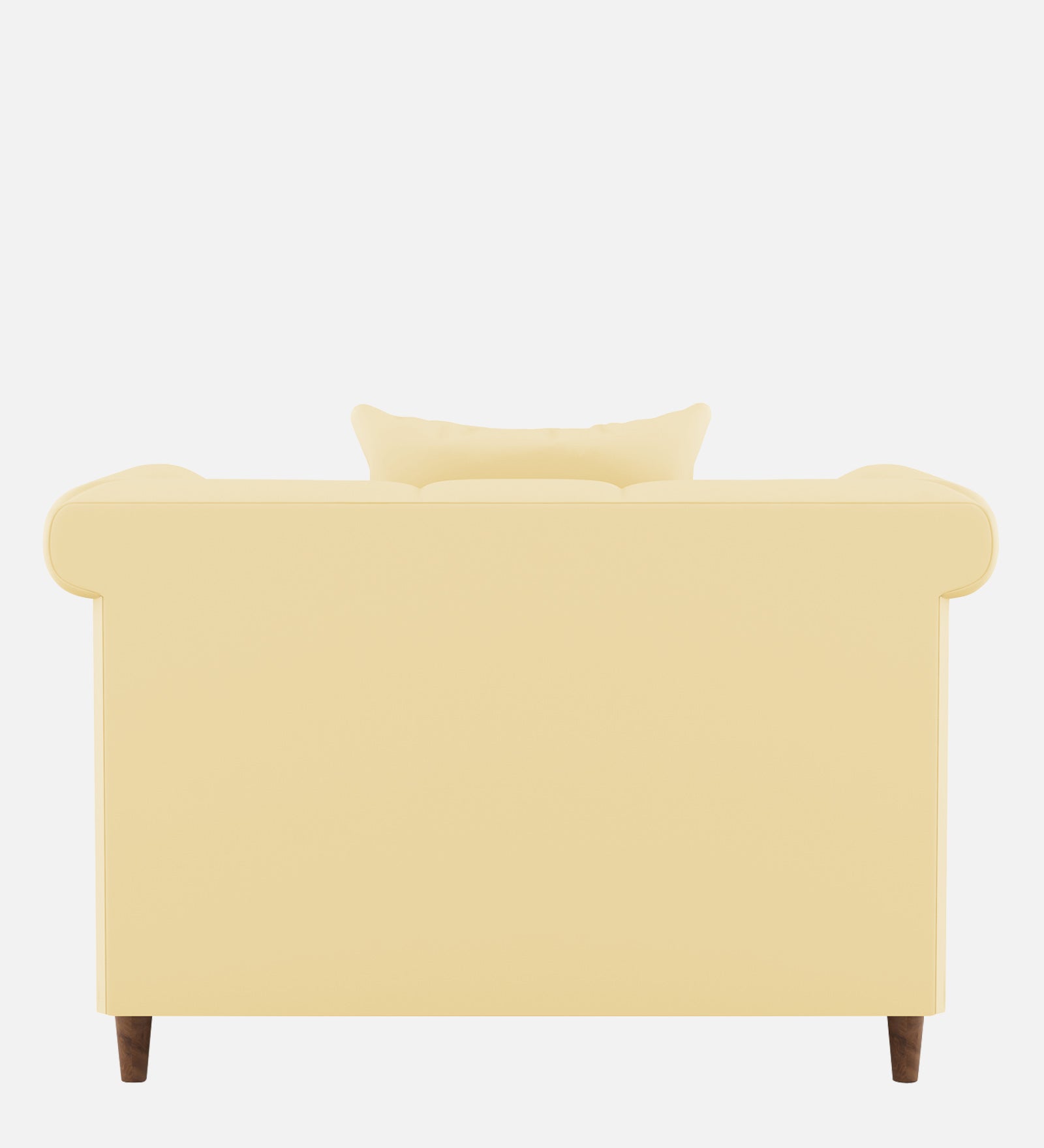 Rubi Velvet 1 Seater Sofa In Sandy Beige Colour - Febonic Living