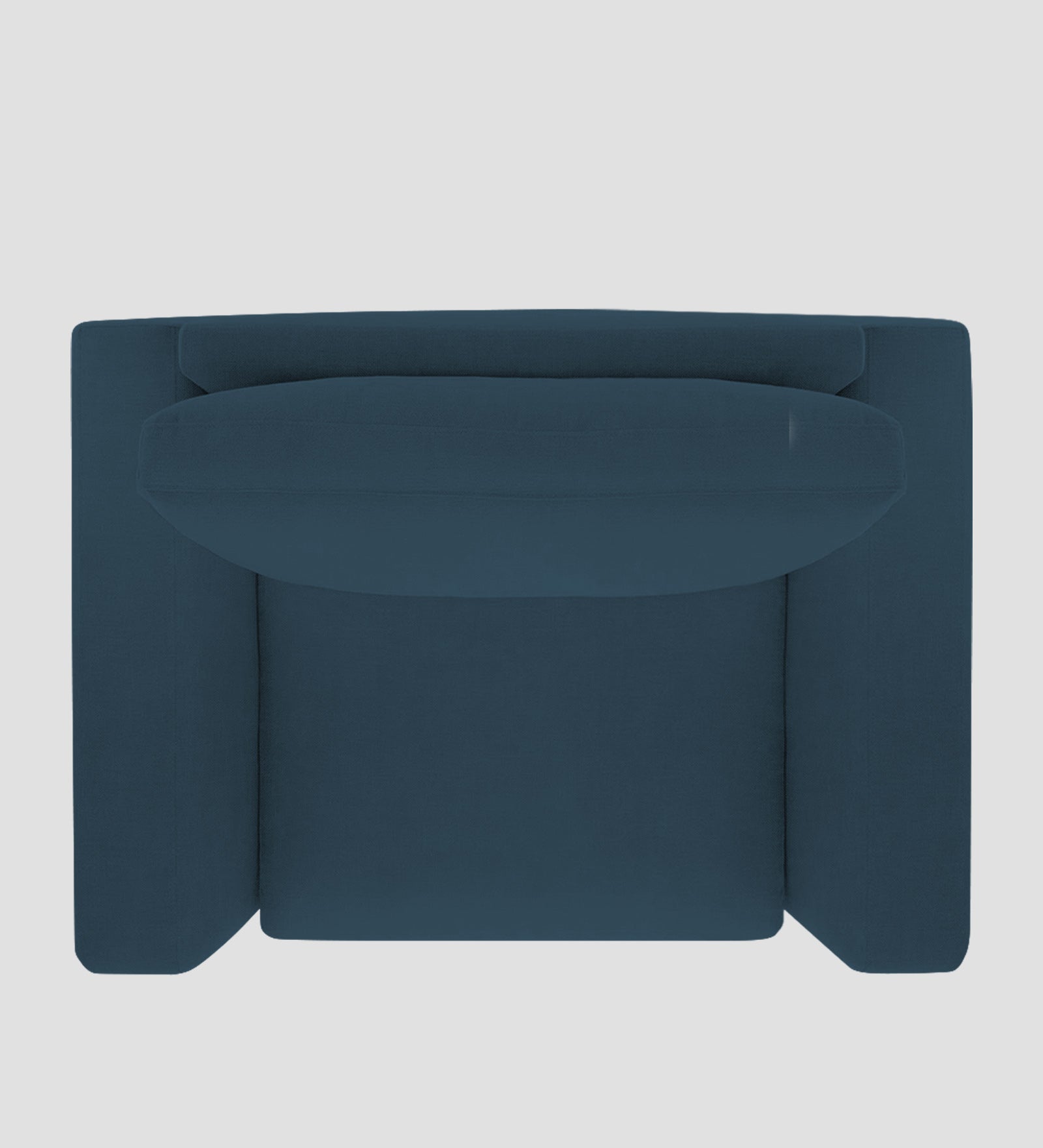 Esha Fabric 1 Seater Sofa In Cool Blue Colour - Febonic Living