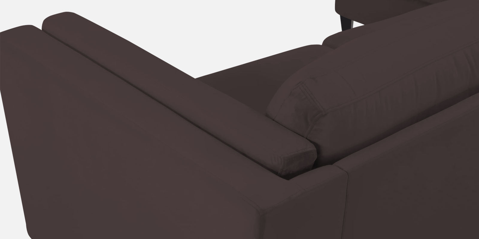 Jasper Velvet RHS Sectional Sofa (3+Lounger) In Mocha Brown Colour - Febonic Living