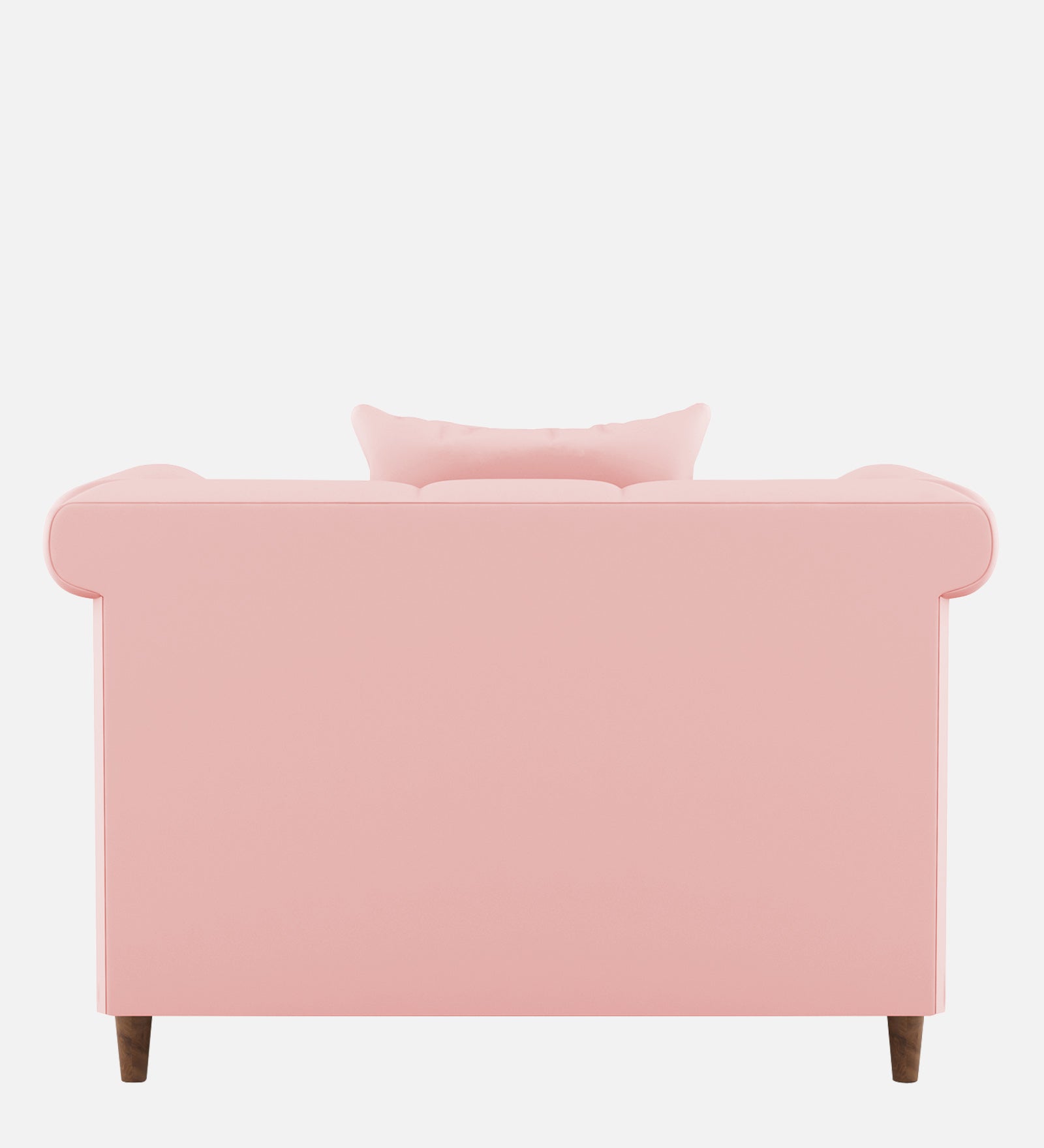 Rubi Velvet 1 Seater Sofa In Millennial Pink Colour - Febonic Living