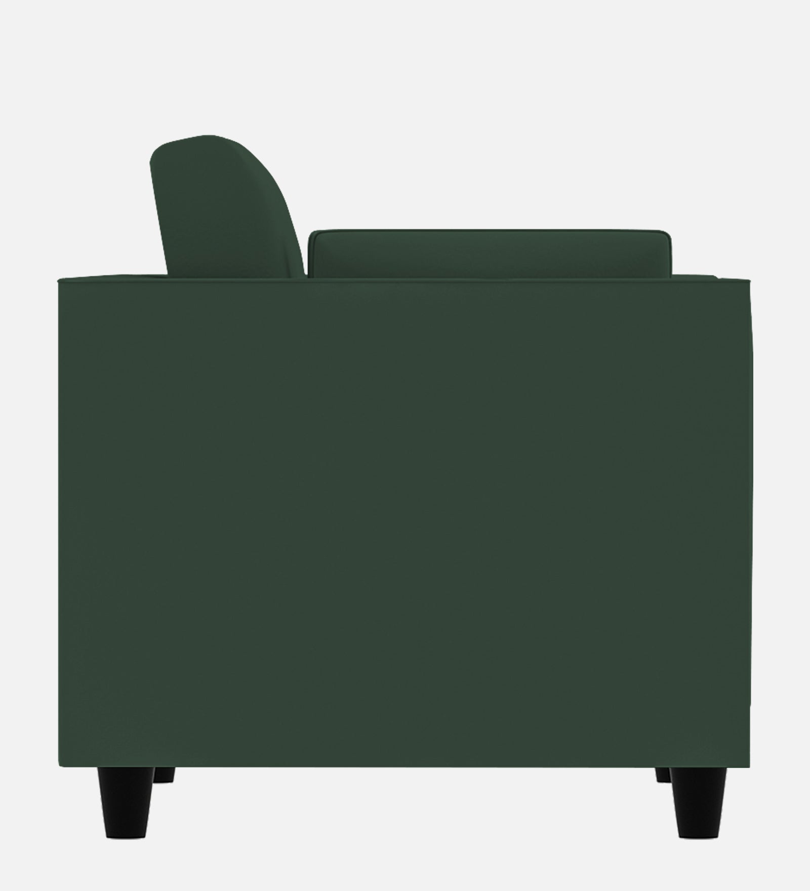 Bristo Velvet 1 Seater Sofa in Amazon Green Colour