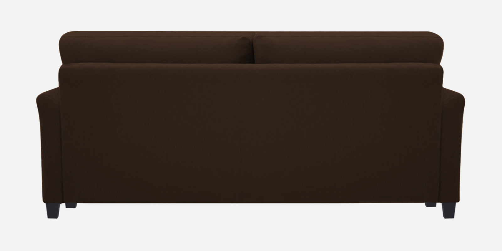 Daroo Velvet 3 Seater Sofa In Chocolate Brown Colour - Febonic Living