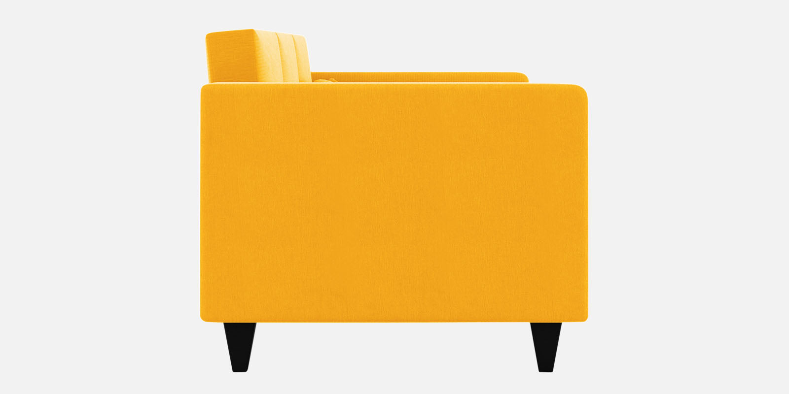 Nipul Fabric 3 Seater Sofa In Bold Yellow Colour - Febonic Living