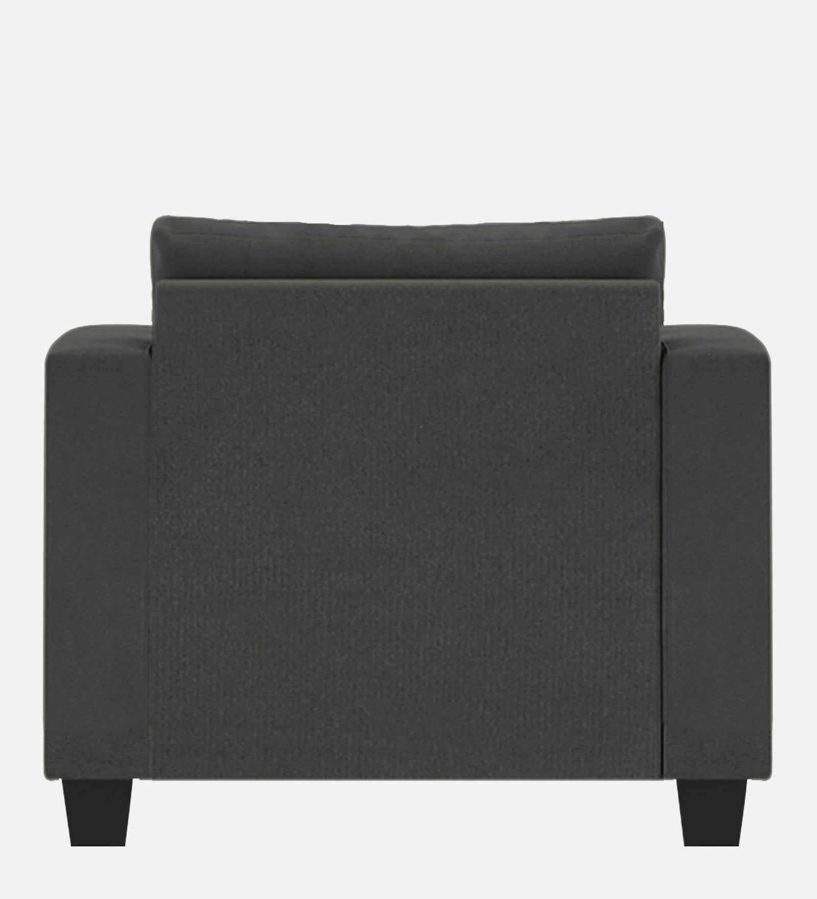 Nabi Fabric 1 Seater Sofa In Charcoal Grey Colour - Febonic Living