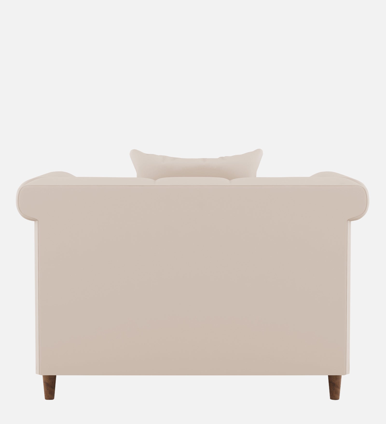 Rubi Velvet 1 Seater Sofa In Camel Beige Colour - Febonic Living