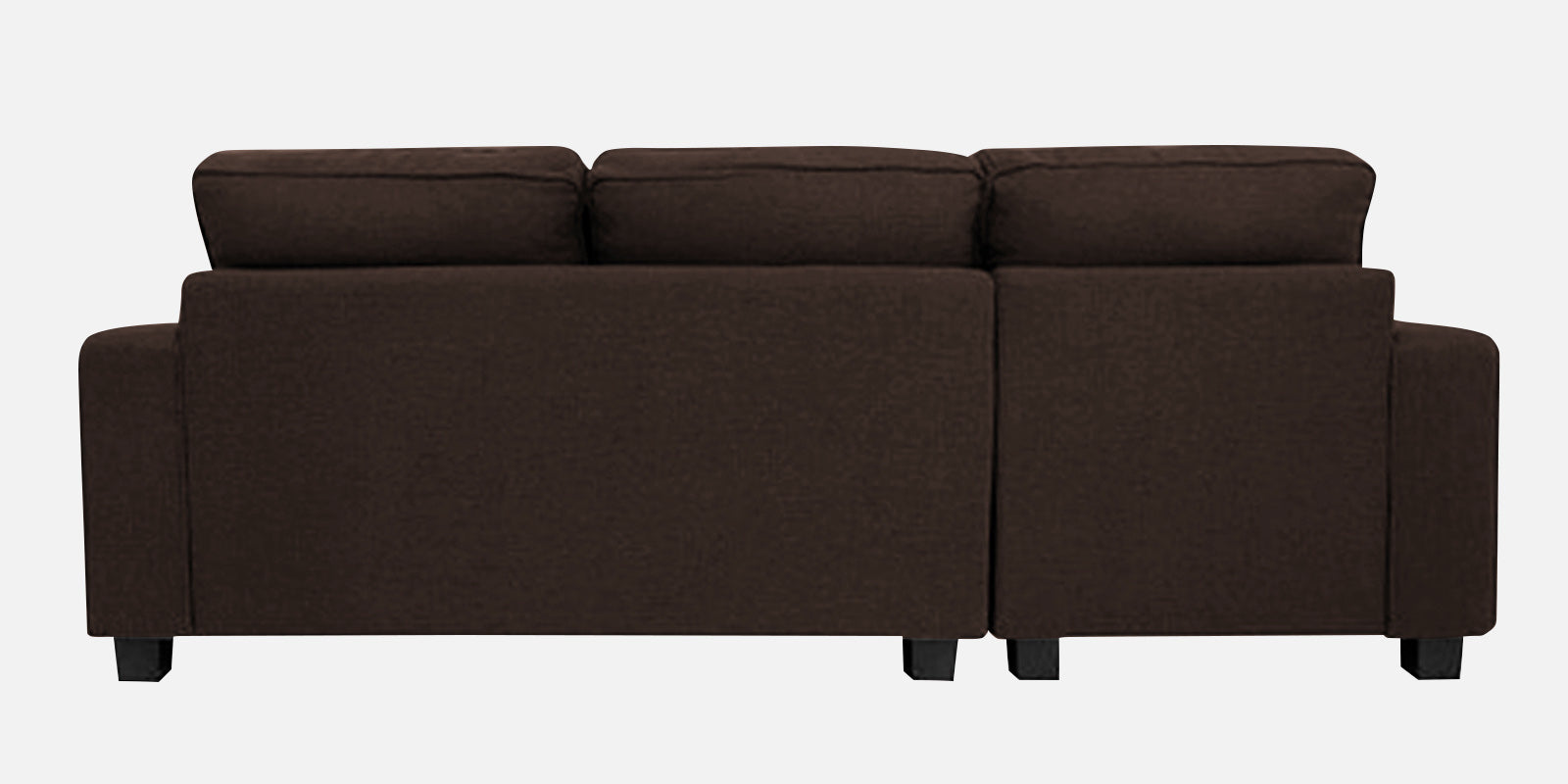 Ladybug Fabric LHS Sectional Sofa (2+Lounger) In Coffee Brown Colour - Febonic Living