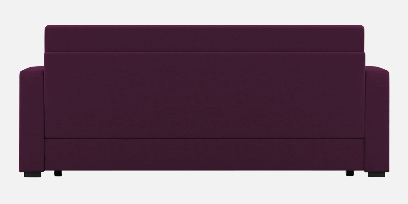 Calra Fabric 3 Seater Pull Out Sofa Cum Bed In Greek Purple Colour With Storage - Febonic Living