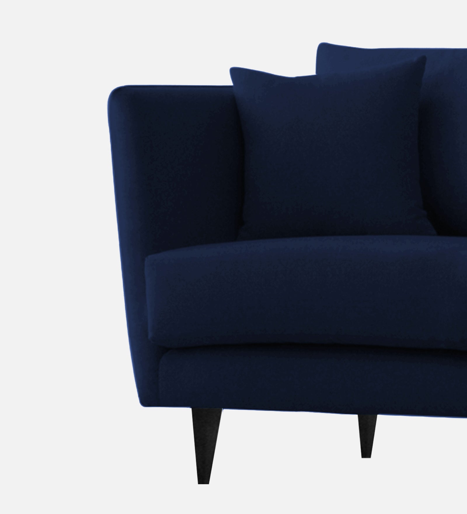 Norway Velvet 1 Seater Sofa In Indigo Blue Colour - Febonic Living