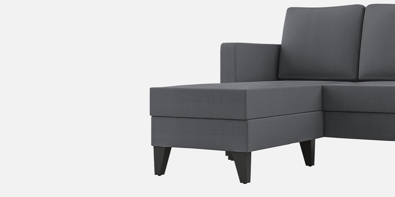 Nori Fabric RHS Sectional Sofa (3+Lounger) In Maba Grey Colour - Febonic Living