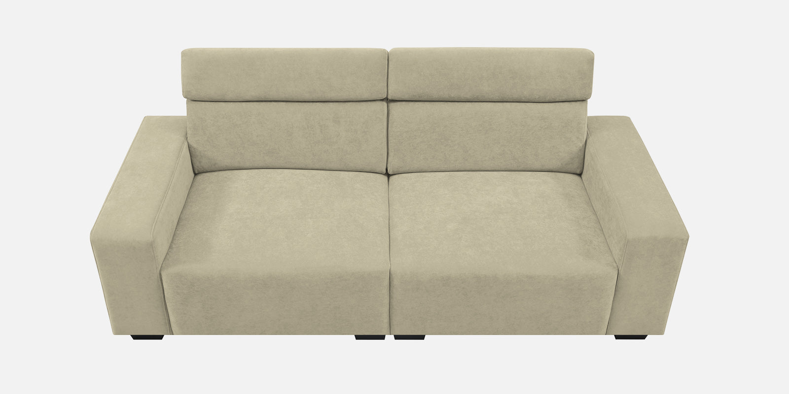 Hiro Fabric 2 Seater Sofa In Carnival Beige Colour - Febonic Living