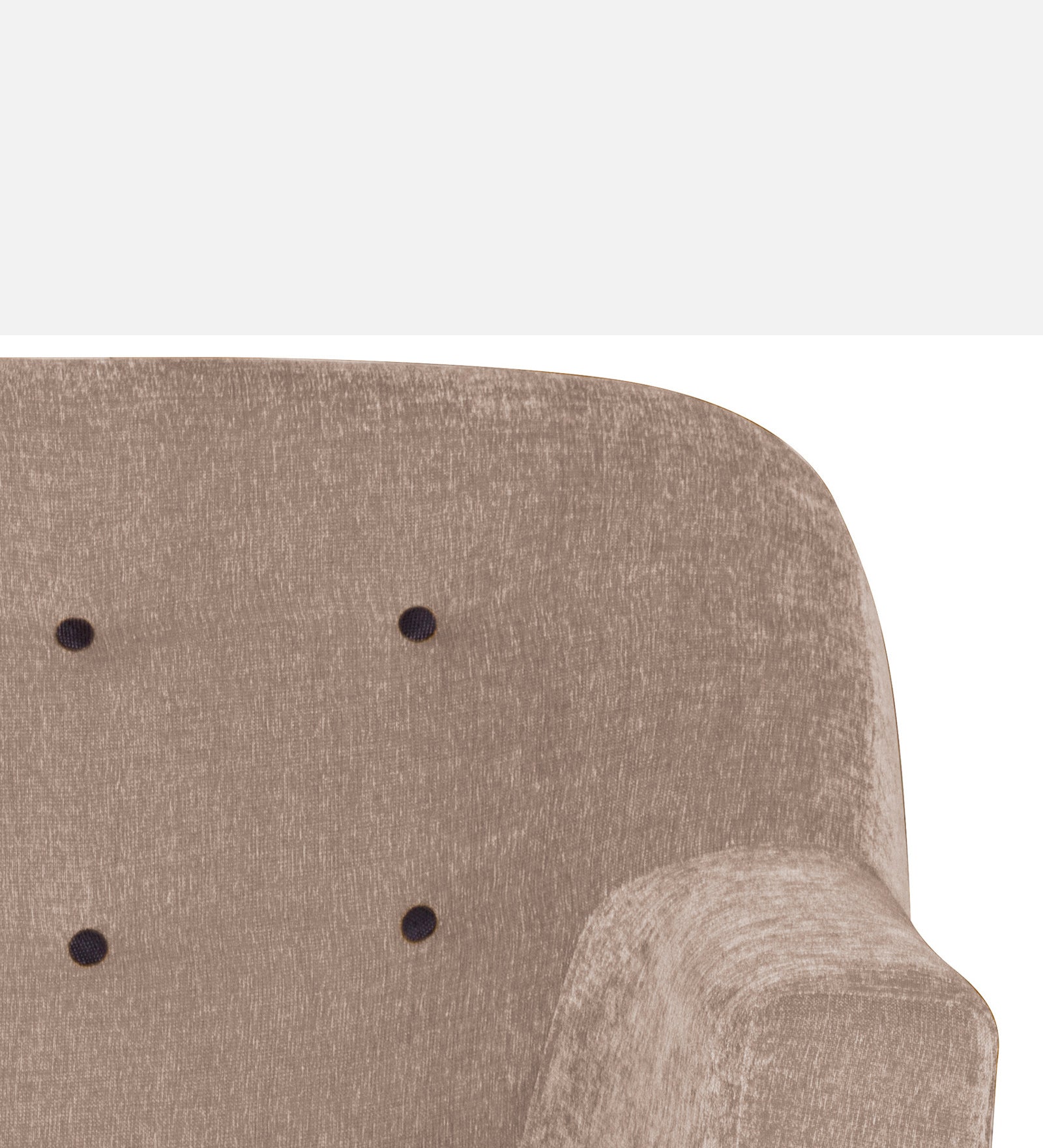 German Fabric 1 Seater Sofa In Kadhi Beige Colour - Febonic Living