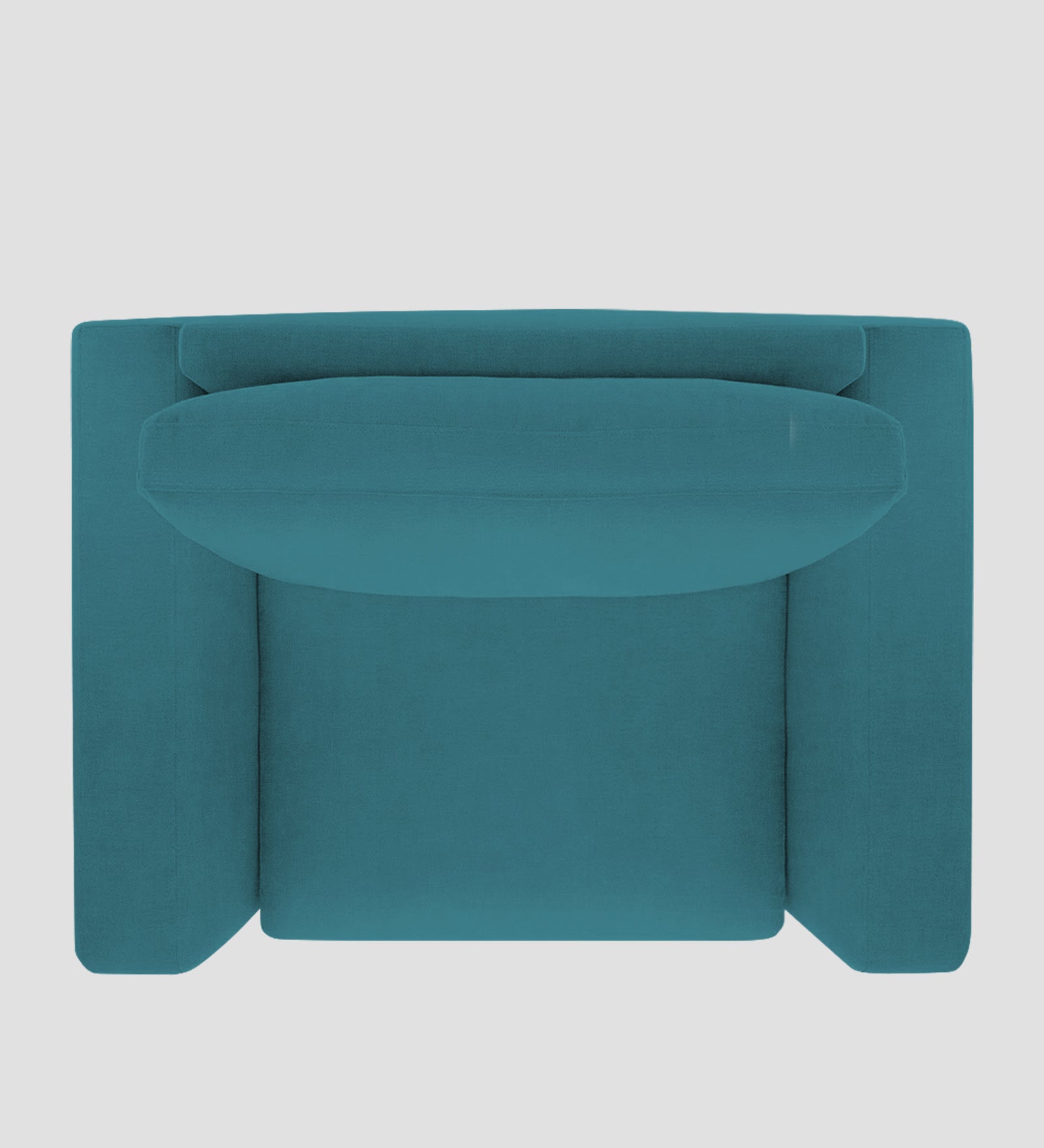 Esha Fabric 1 Seater Sofa In Water Blue Colour - Febonic Living