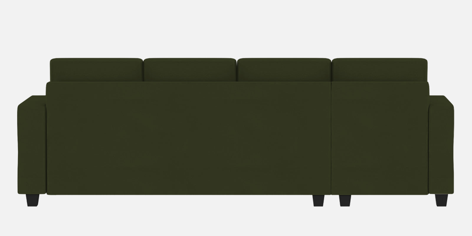 Nabi Fabric RHS Sectional Sofa (3+Lounger) In Olive Green Colour - Febonic Living