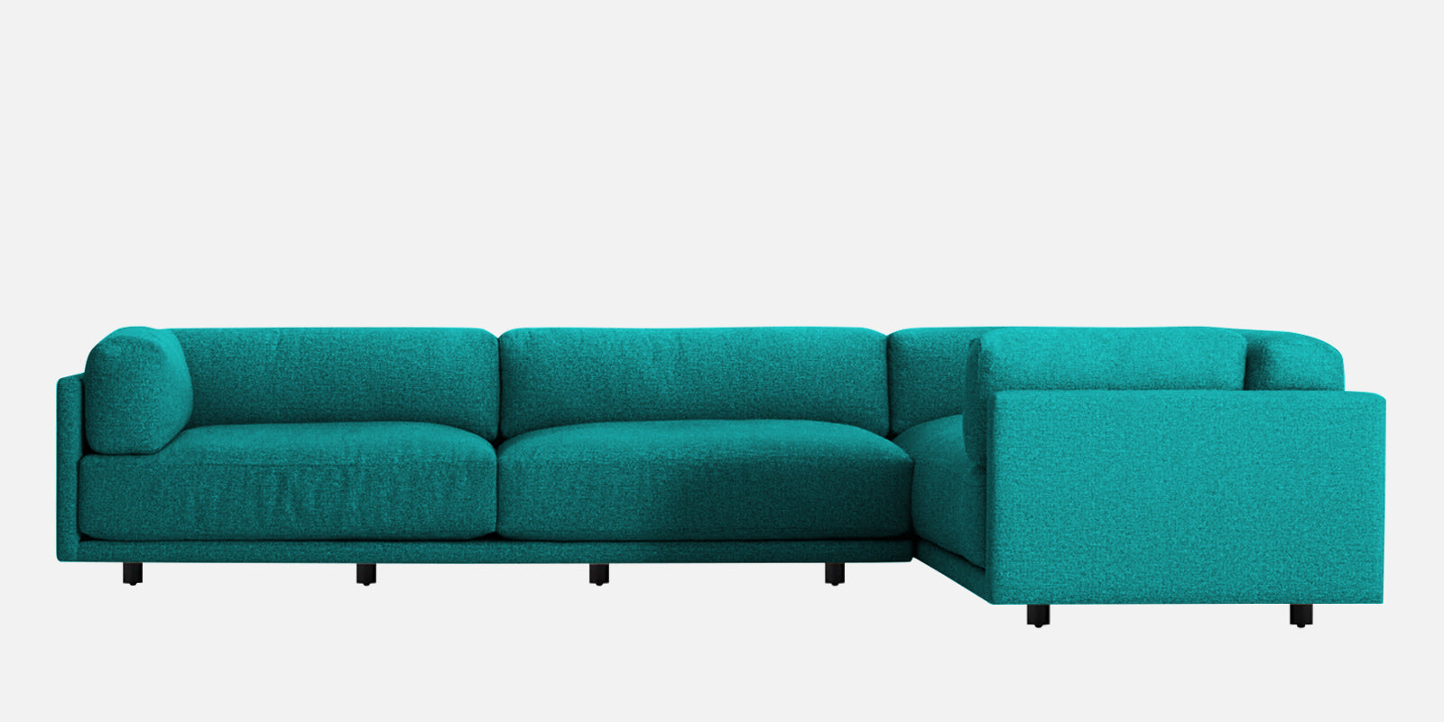 Nixon Fabric 6 Seater RHS Corner Sofa In Sea Green Colour - Febonic Living