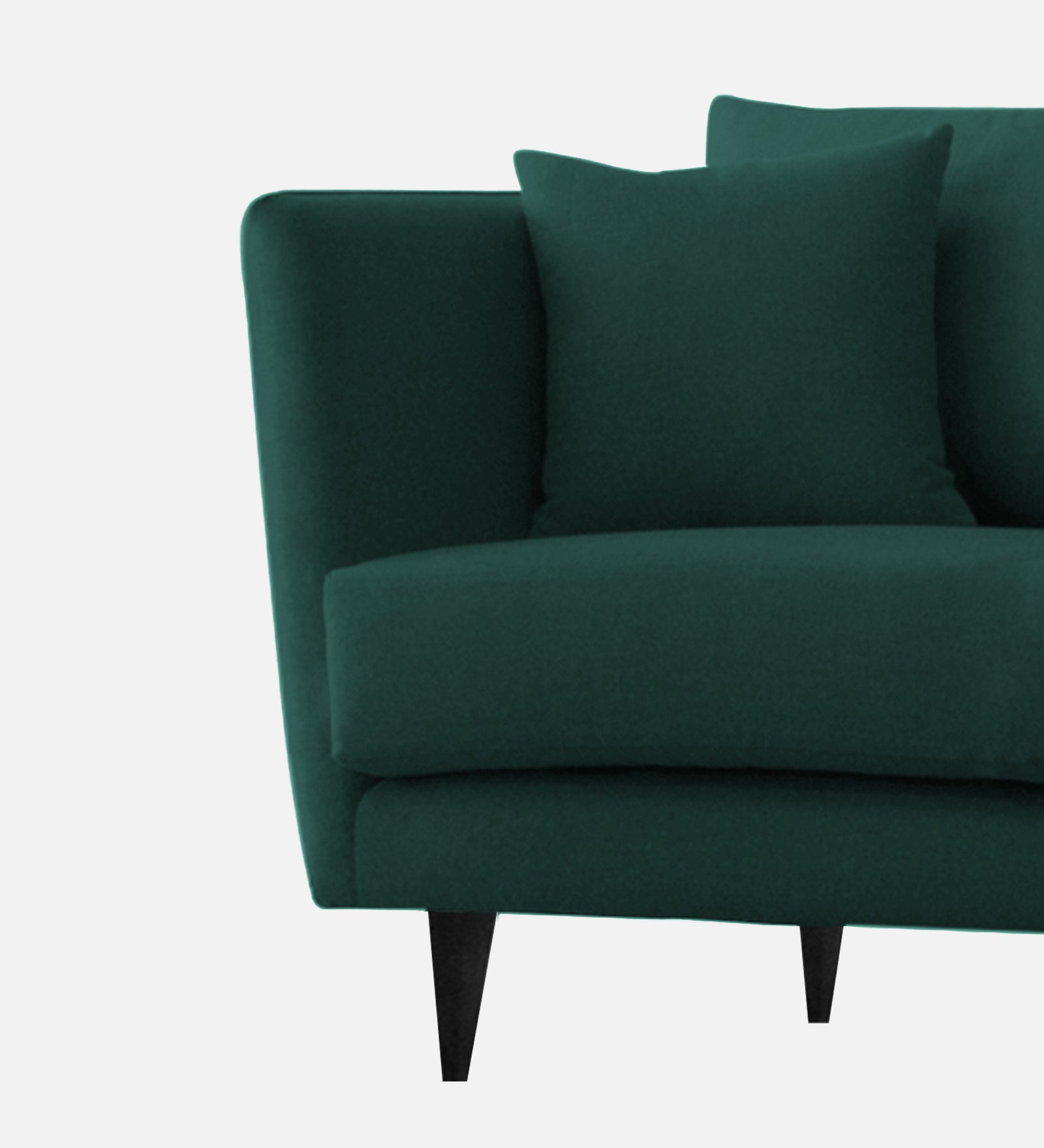 Norway Velvet 1 Seater Sofa In Forest Green Colour - Febonic Living