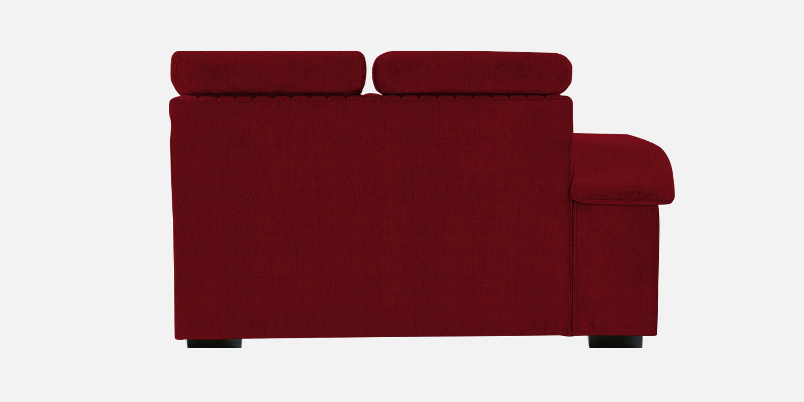 Draco Fabric 6 Seater Corner Sofa In Ruby Red Colour - Febonic Living