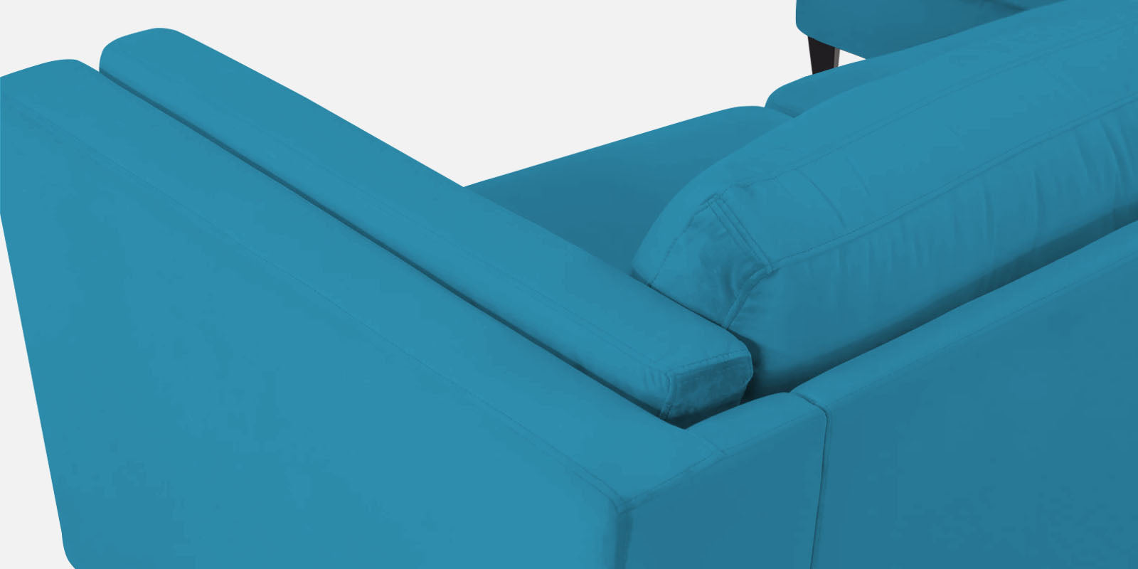 Jasper Velvet Rhs Sectional Sofa 3 Lounger In Aqua Blue Colour - Febonic Living